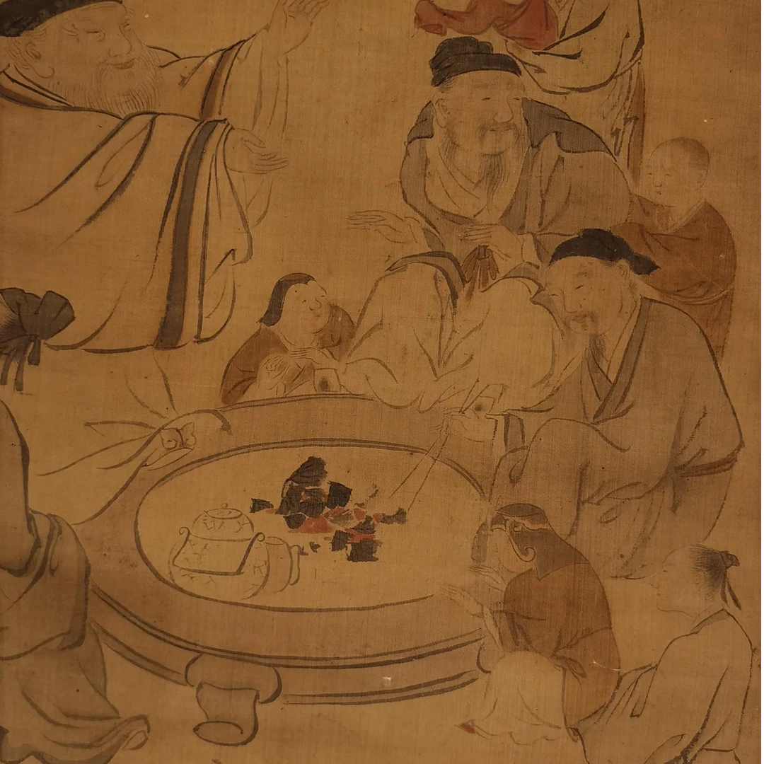 【辽拍】V240527-1-16《人物》（1.1平尺) 纸本镜片 ws12