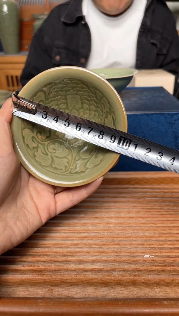 其他耀州窑橄榄绿大观斗笠盏