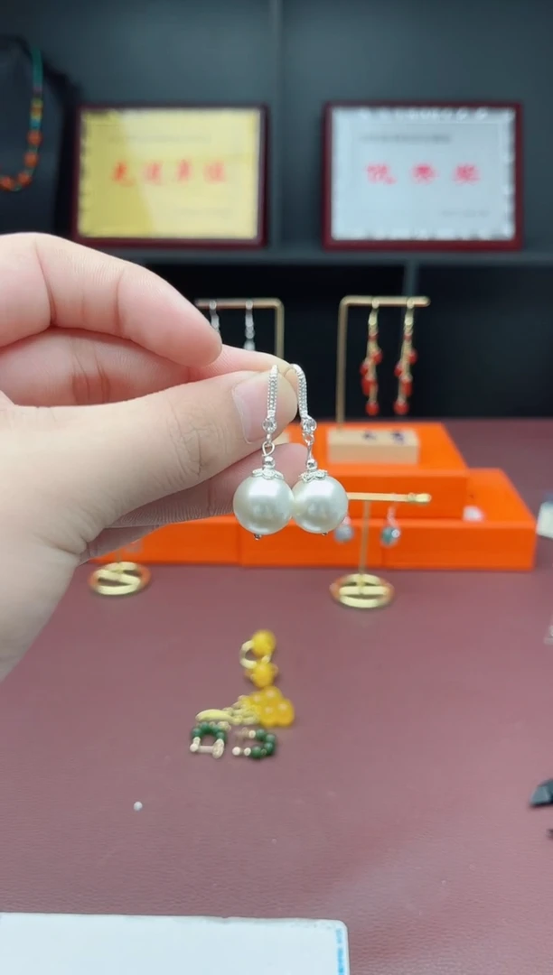 耳饰拼合珍珠（马贝珠）未镶嵌239