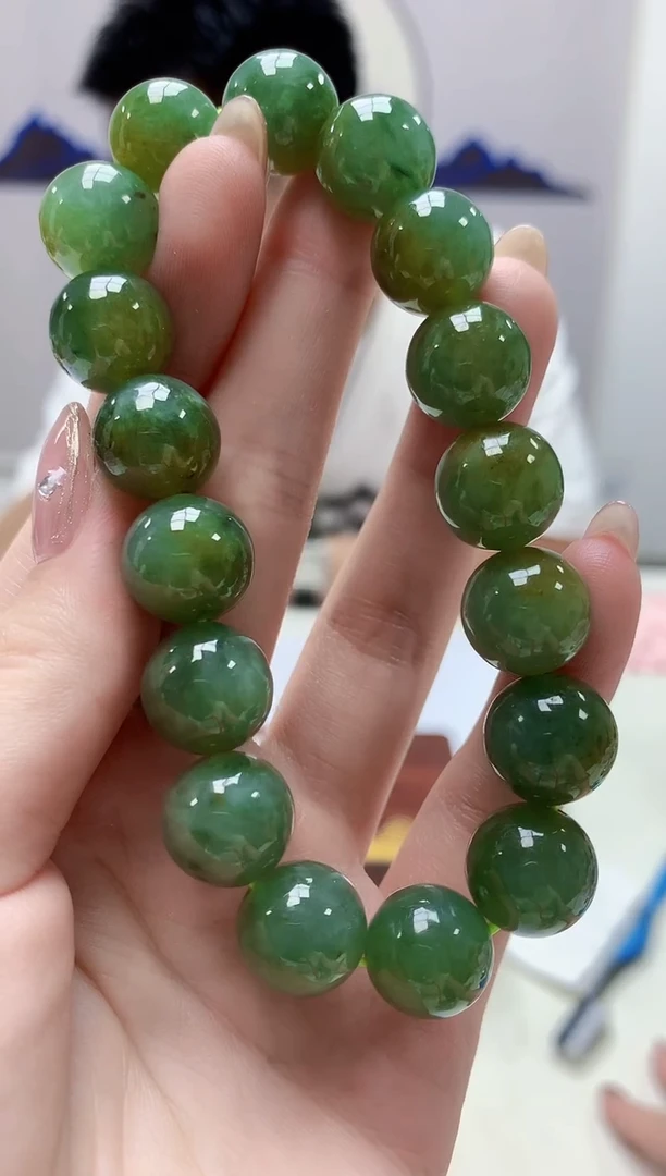 定制翡翠未镶嵌5028jw-毛货手串97