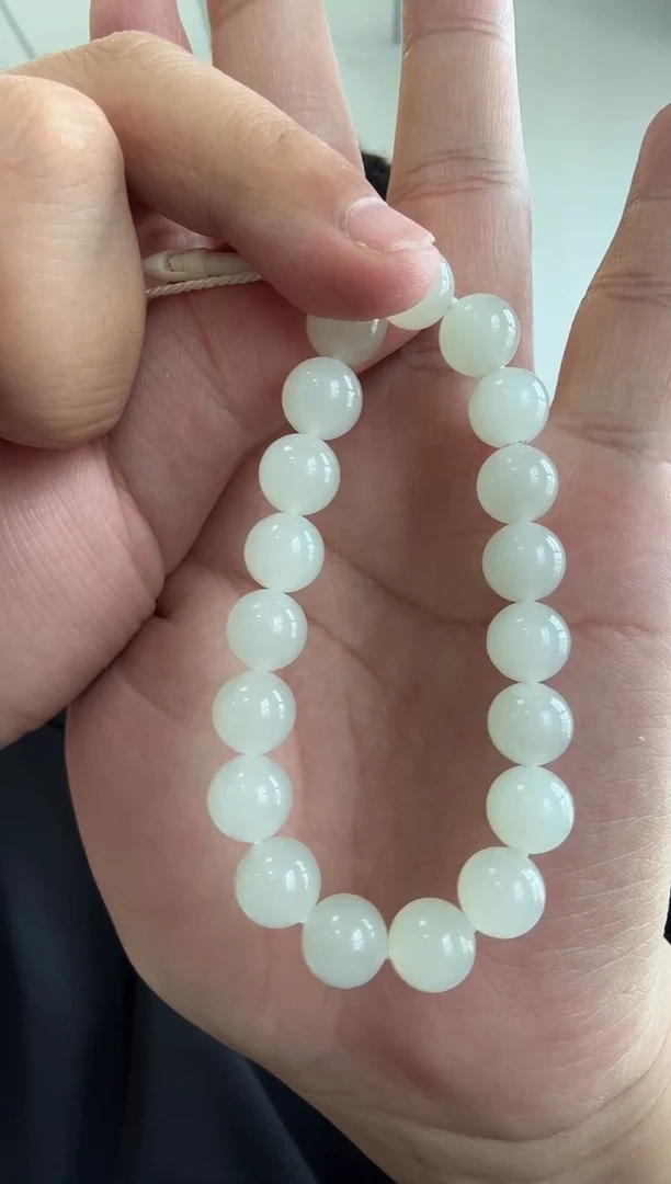 未镶嵌手串和田玉3094白玉手串