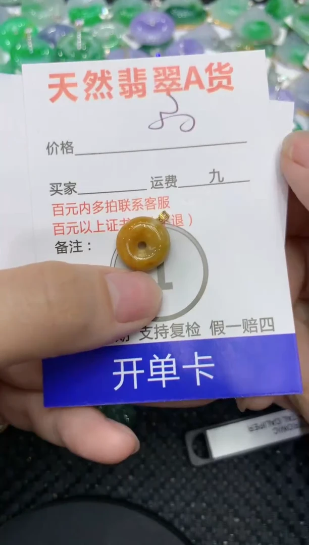 【闪购商品】翡翠颈饰18K金镶嵌111111111