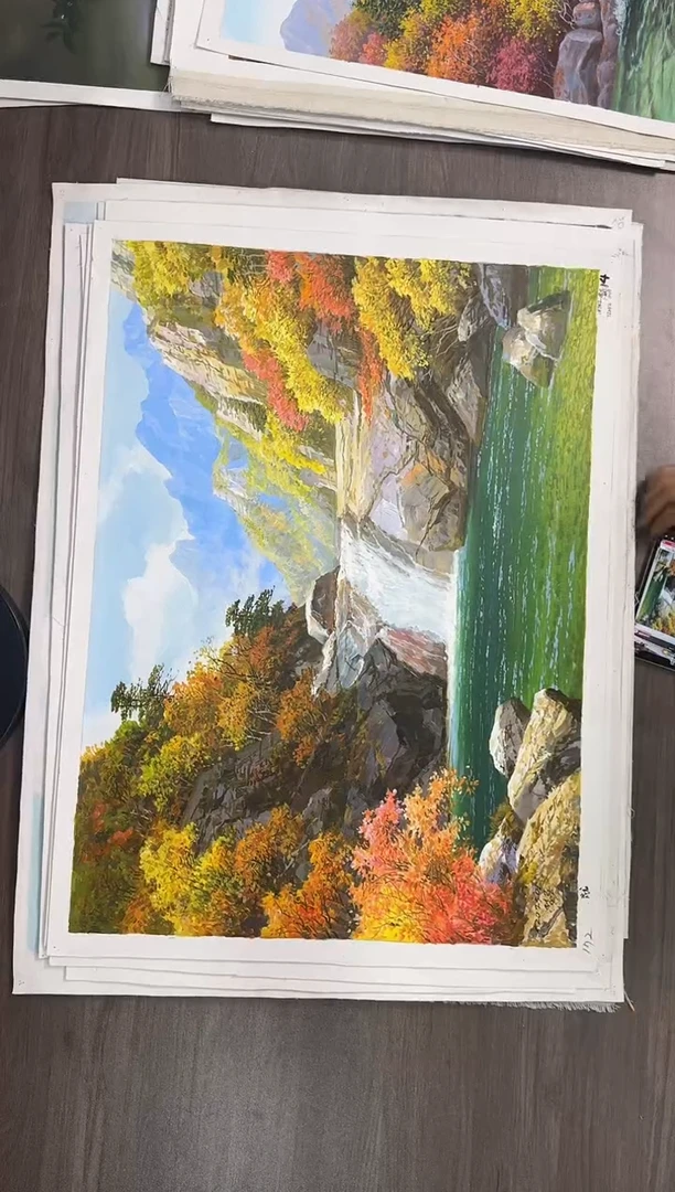 油画【71号】约50*70cm丨朝鲜原创纯手绘孤品油画丨顺丰包邮