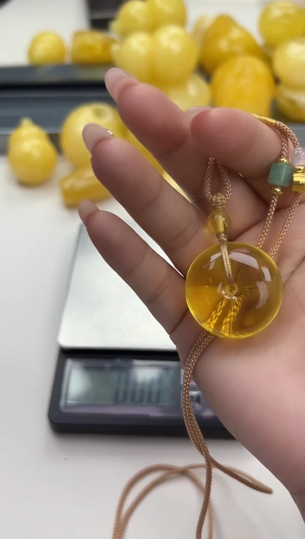 裸石琥珀未镶嵌天然琥珀蜜蜡吊坠