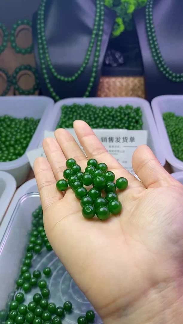 编织品米*菠菜绿卡10珠子25颗