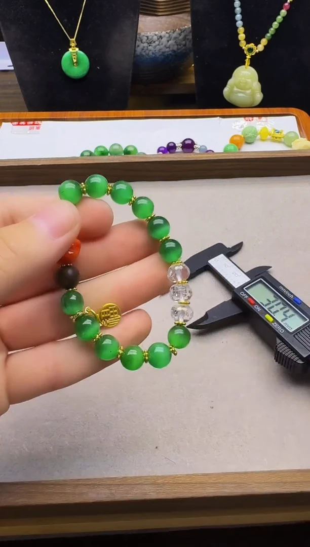 手链14K金镶嵌碧玺S22