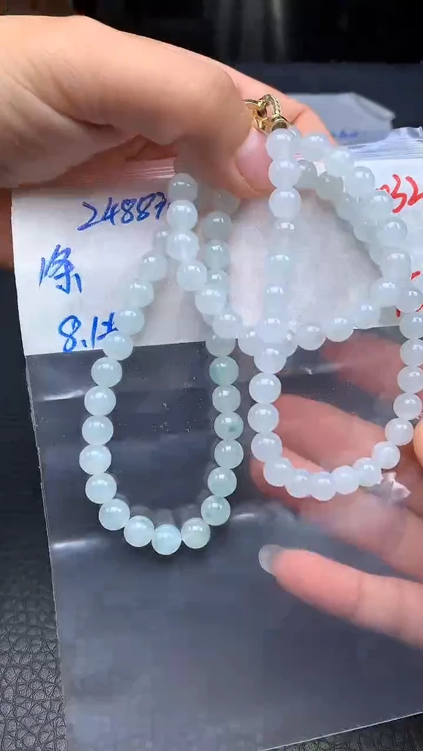 未镶嵌定制翡翠032货需精细抛光多样发一件珠串