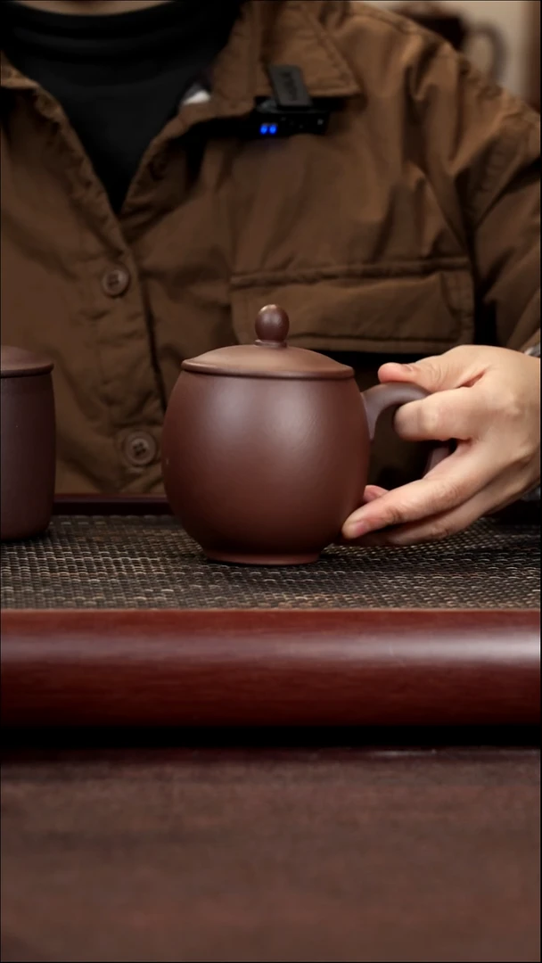 茶杯紫砂尾单微瑕龙蛋无礼盒