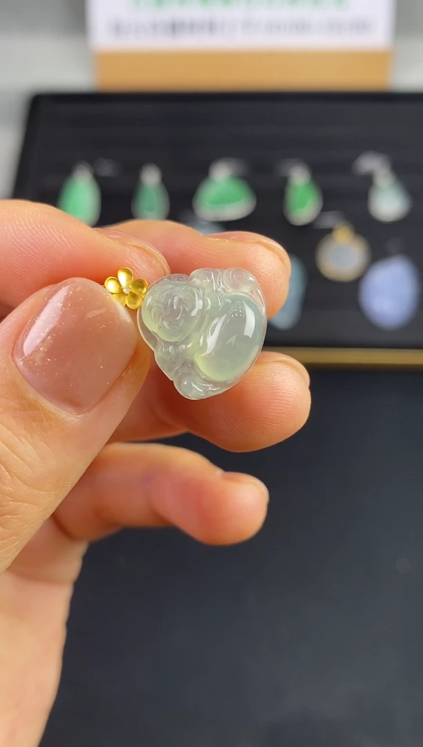 18K金镶嵌定制翡翠JJ0088