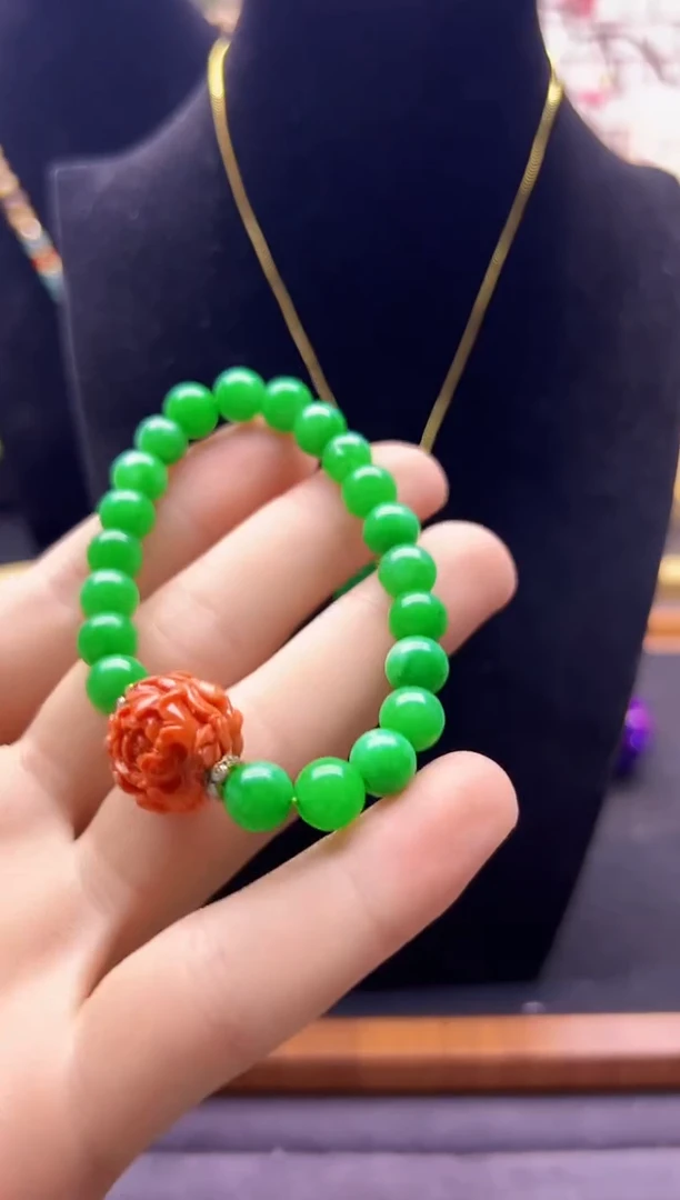 【闪购商品】翡翠颈饰14K金镶嵌S311