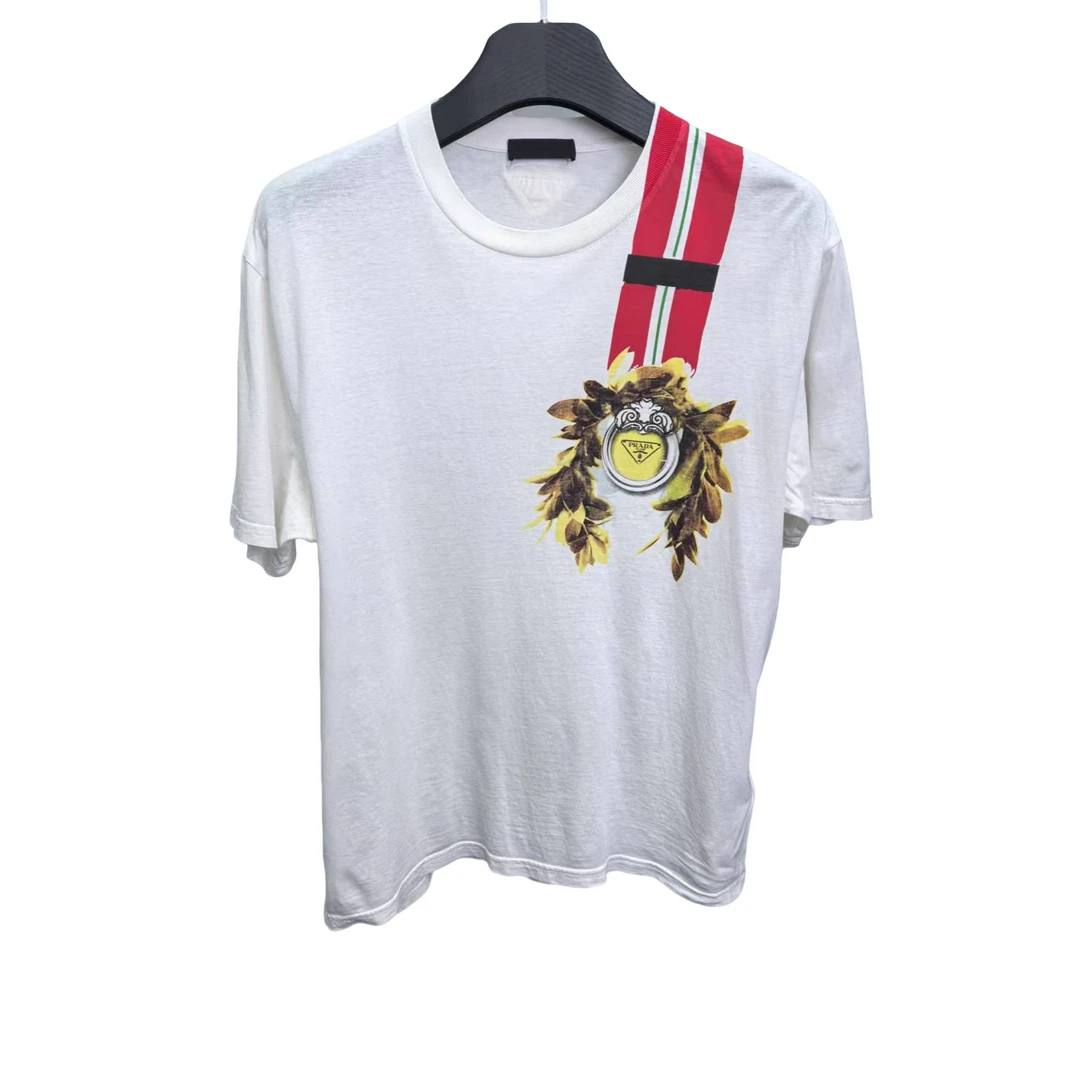 90新 Prada/普拉达 Prada短袖/XXL码/9新　轻微褪色