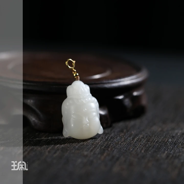 单坠/焉染|和田玉*18K金镶嵌CYB25040810多样性发其一（Y）