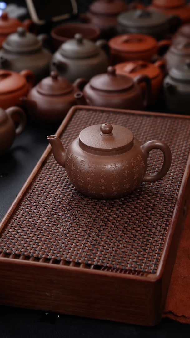 【闪购商品】稀缺料四号井黑紫泥申锡平盖莲子180cc