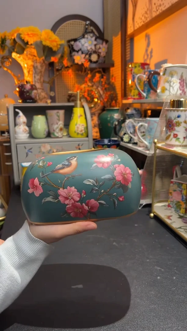 外贸陶瓷家居百货-陶瓷纸巾盒