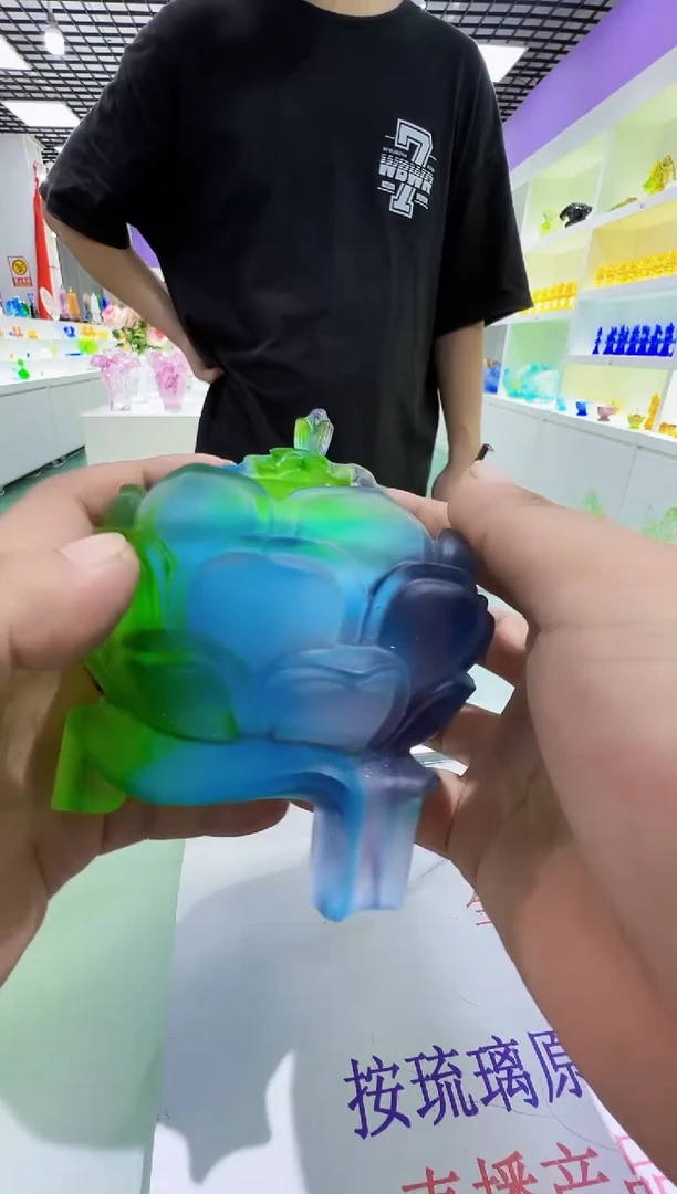 手工艺品琉璃钰*古法琉璃香炉摆件