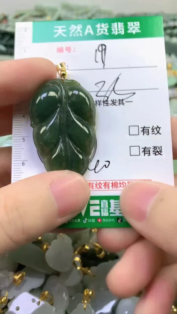 颈饰未镶嵌翡翠纯天然缅甸A货翡翠19