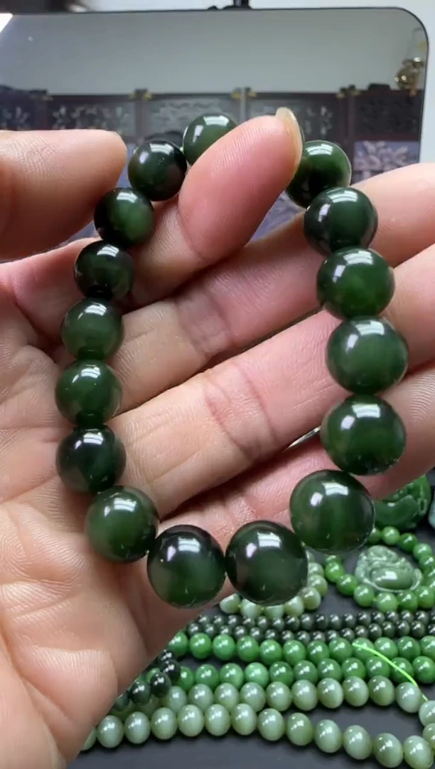 未镶嵌和田玉珠宝奇石手串