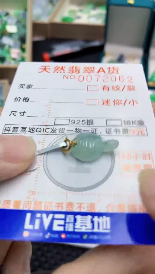 翡翠未镶嵌颈饰        1