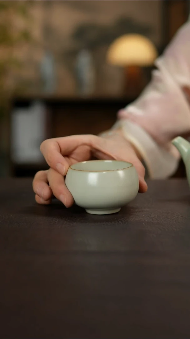 杯景德镇陶瓷杯碗柴烧多人