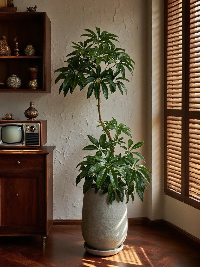 保罗大叶伞日式室内盆栽大型绿植物净化空气北欧风好养耐阴耐热