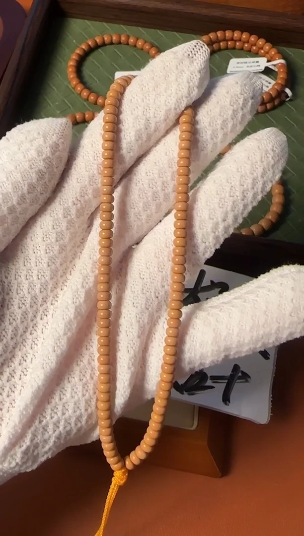 手串橄榄核【168核尖】5.0mm老挝核尖算盘珠手持 面无白 开播福利