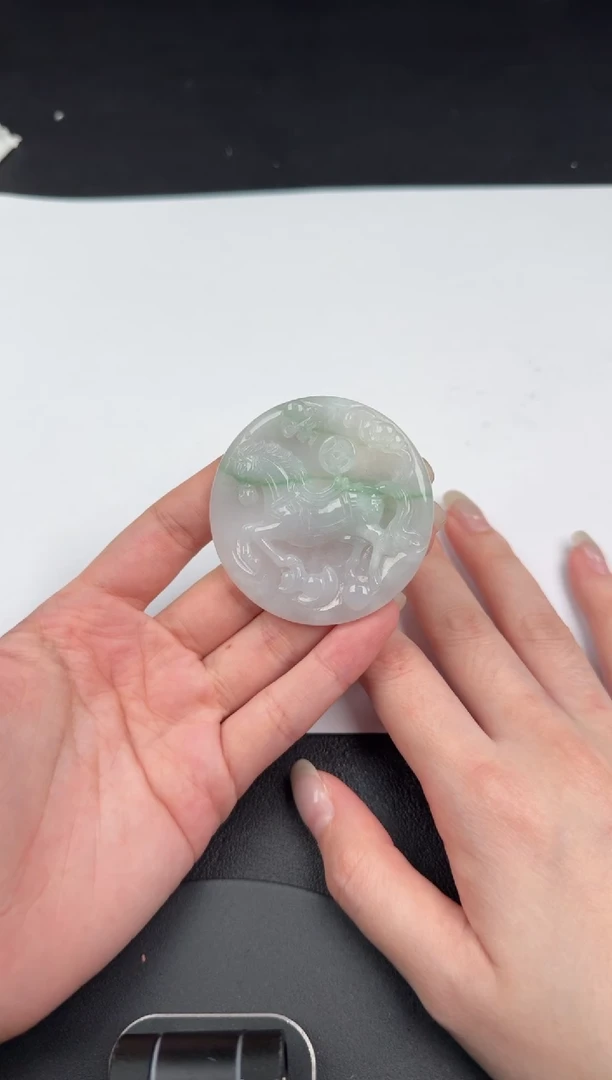 吊坠(不含链)未镶嵌翡翠翡翠饰品-42