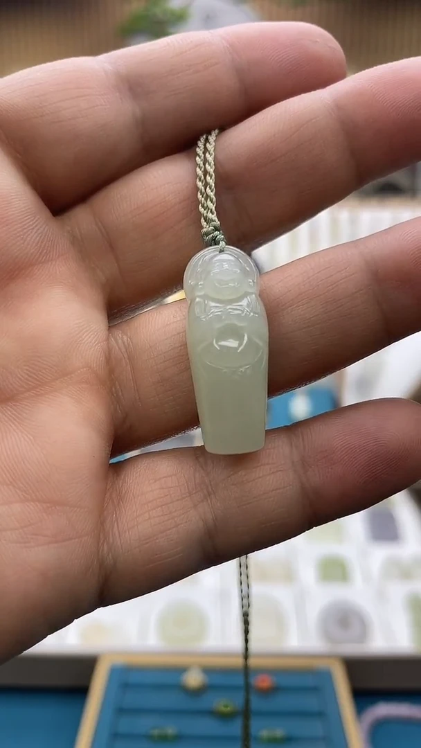 吊坠(不含链)未镶嵌和田玉约卡32mm立佛