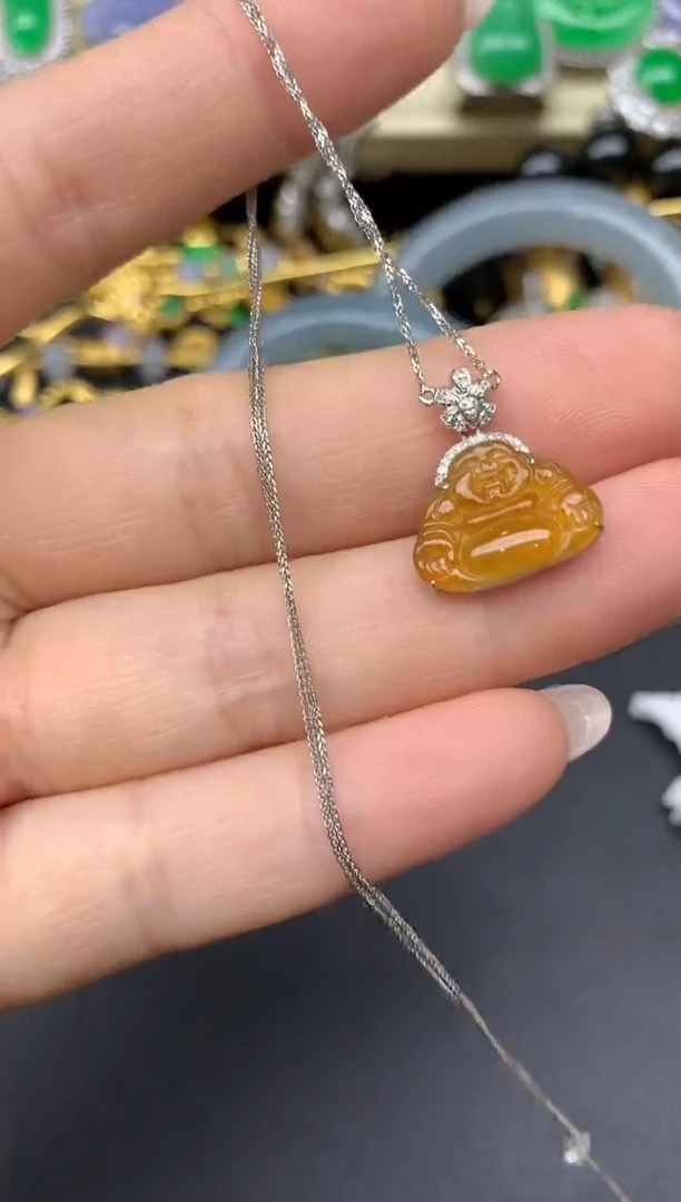 翡翠未镶嵌颈饰245-雪姐翡翠天天见