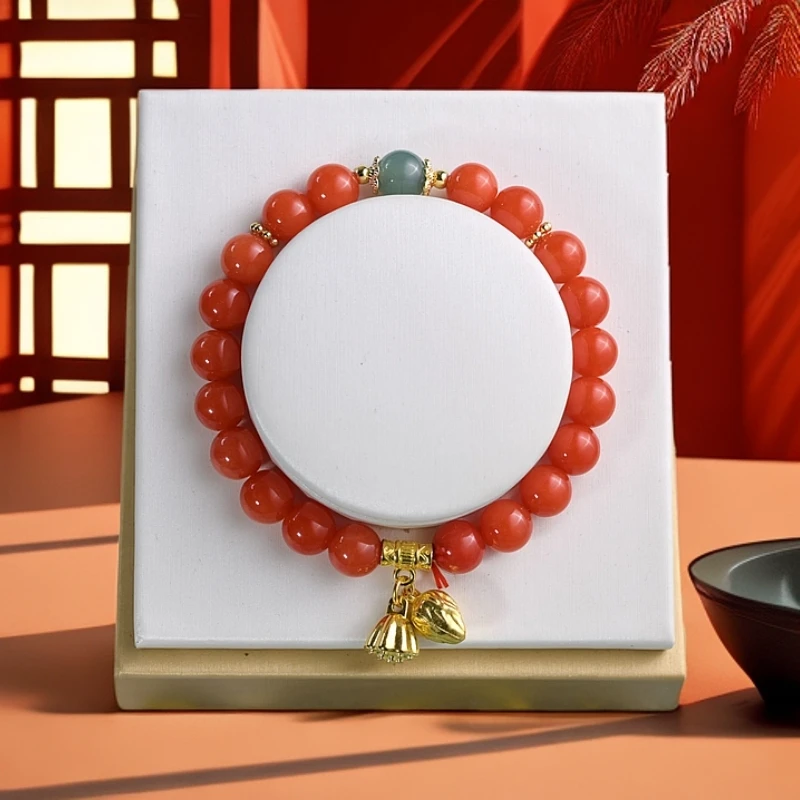 天然保山南红8mm手串国风设计 NH000360001