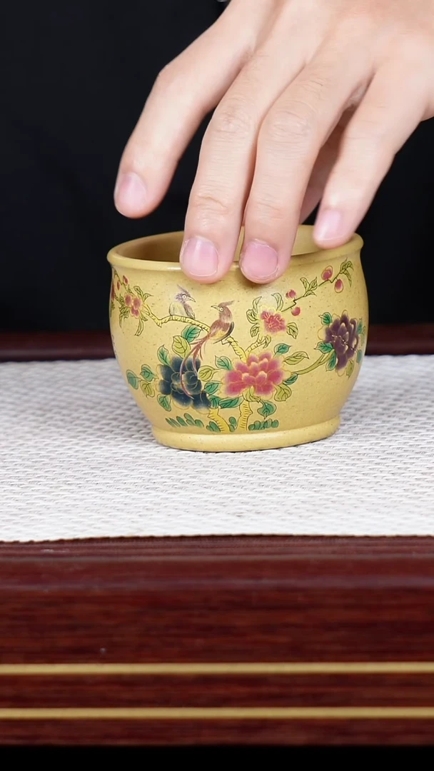 茶杯紫砂宜兴原矿紫砂 全手工制作
