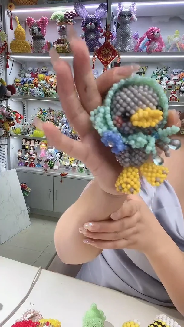 玻璃2206卡4水晶头巾鸭材料包1套灰色