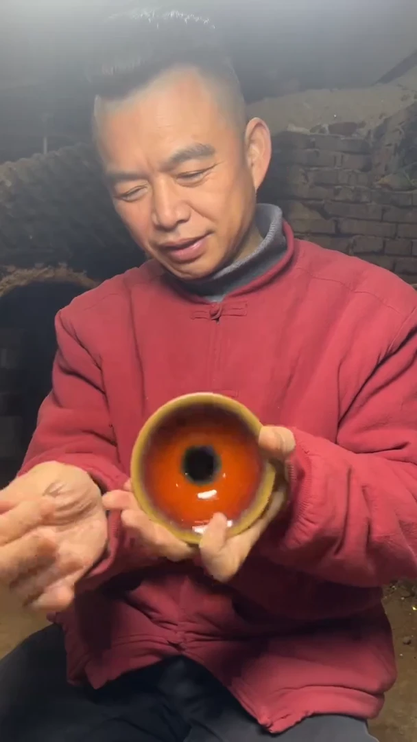 【闪购商品】茶盏名家谢长旺建盏（带证书礼盒）6