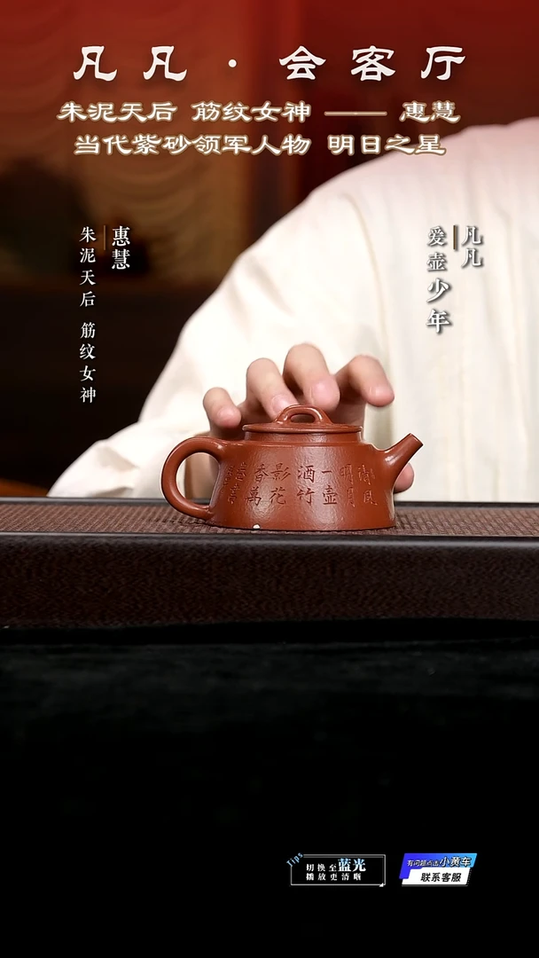 茶壶紫砂PT惠慧47 鱼罩 孟臣朱泥200cc