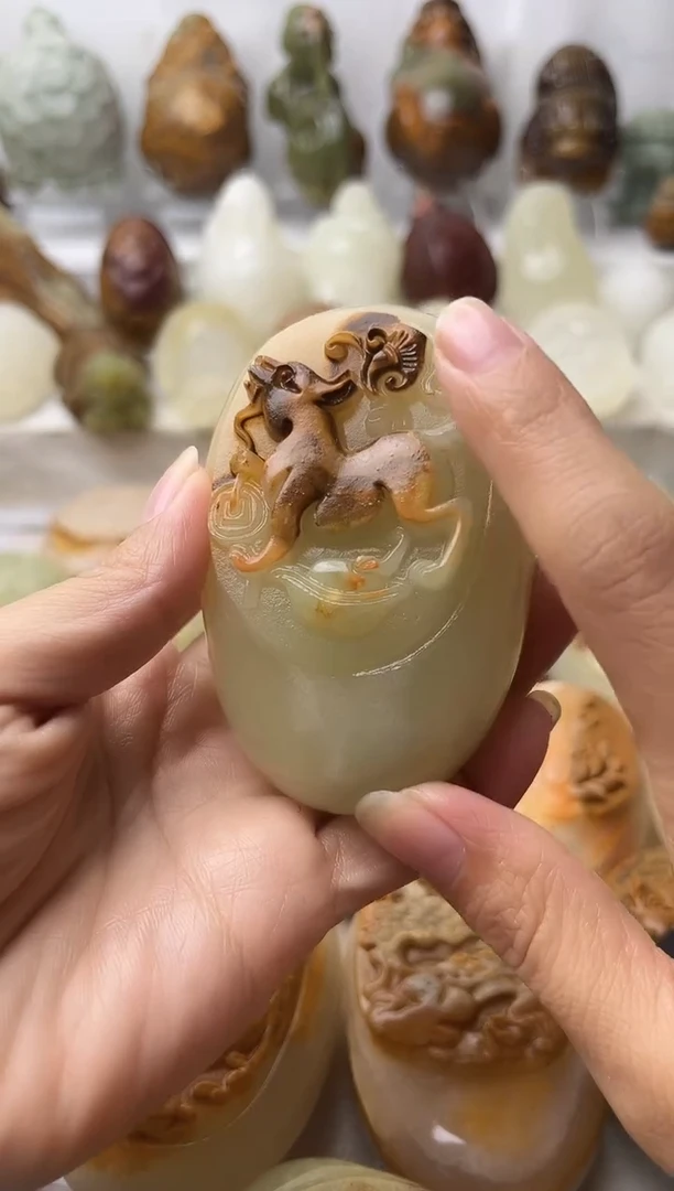 石材方解石棉纹正常不退换狗