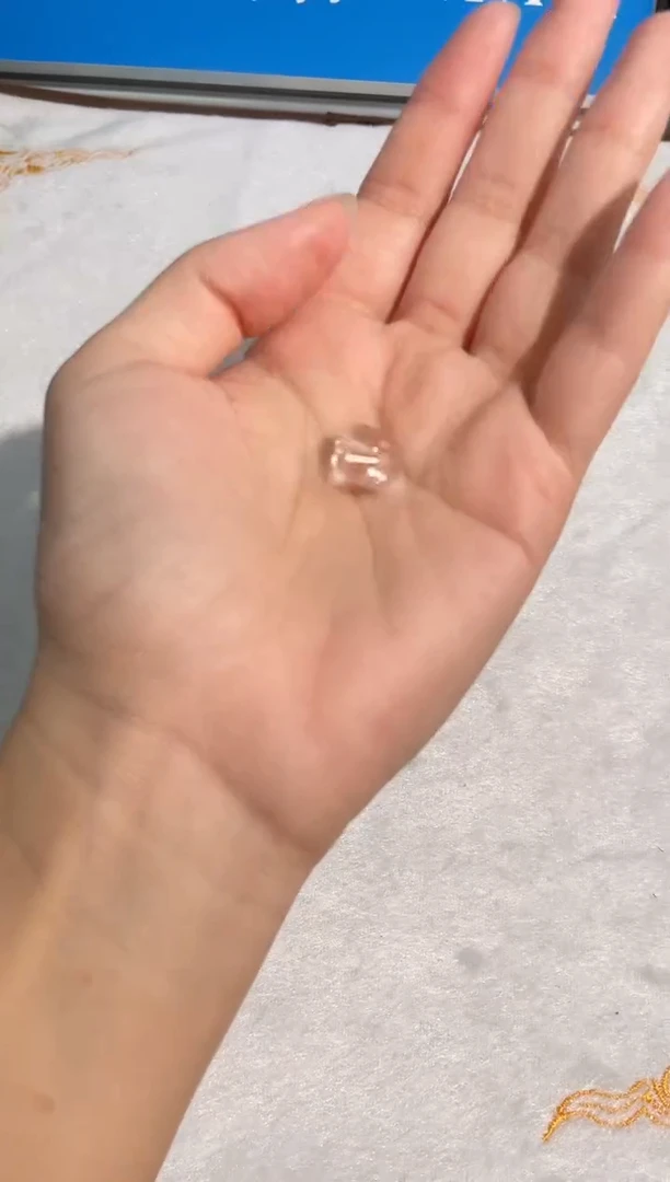 颈饰合金水晶1号白水晶方圆配件