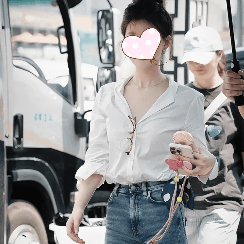 许我耀眼许研赵露思同款衣服白色衬衫女气质职场衬衣上衣新款