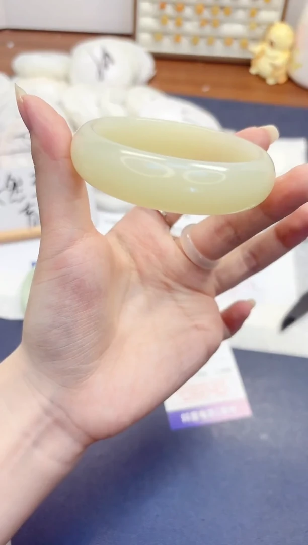 石英质玉手镯未镶嵌195-晴水-圈口58.8