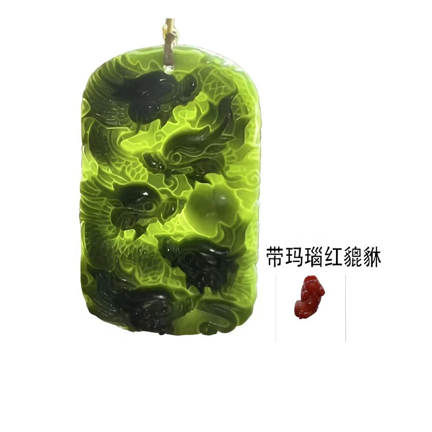九龙护主带牛血红貔貅 ZP
