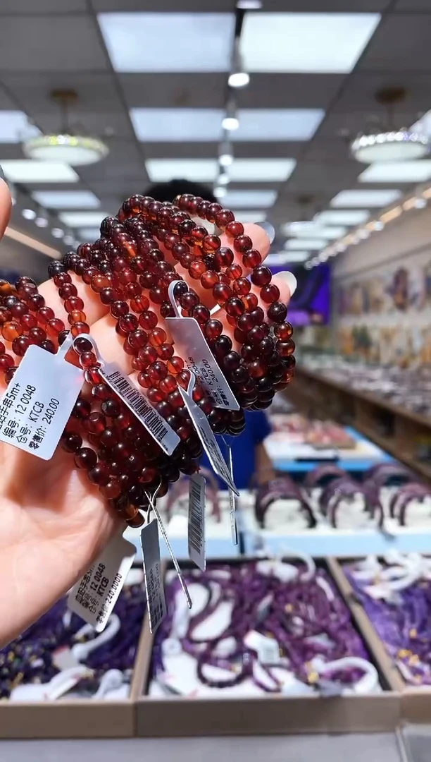 未镶嵌琥珀手链血珀手串8mm+KTCB-2032