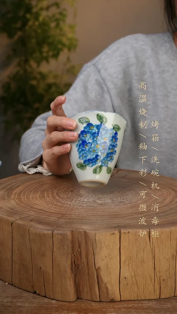 碗瓷景德镇手工手绘高温瓷釉下彩