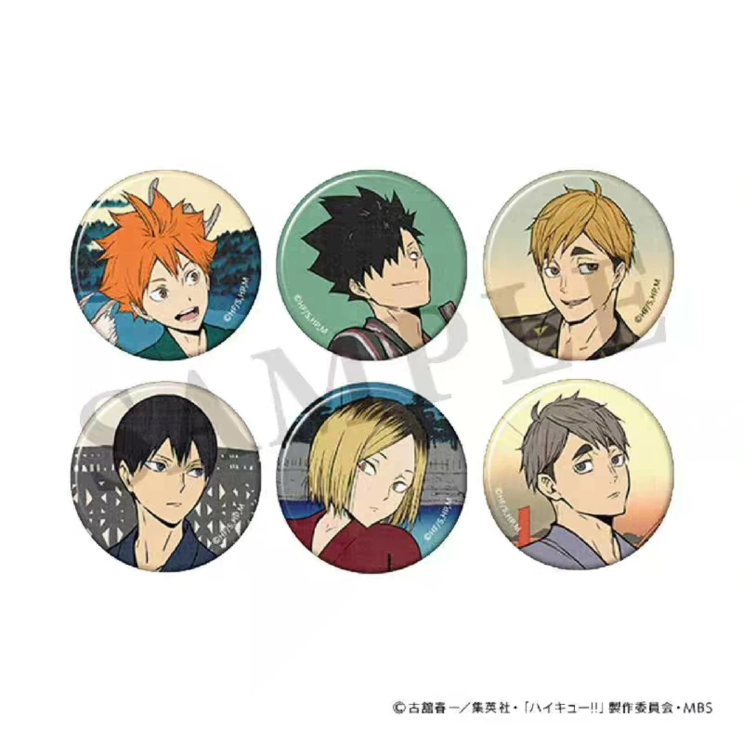 【排球少年】日谷 浮世绘 四季景吧唧  徽章盲盒（默认代拆）