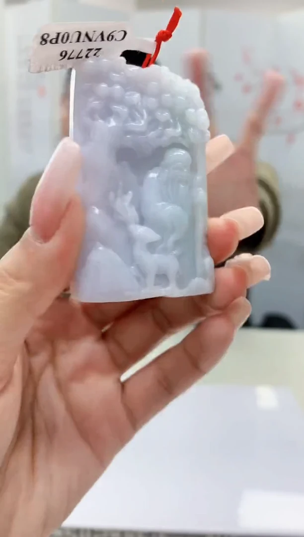 【闪购商品】定制翡翠未镶嵌4812lr-毛货挂件76