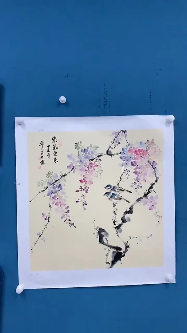 【闪购商品】国画1.20-王夫怀-68斗方花鸟35