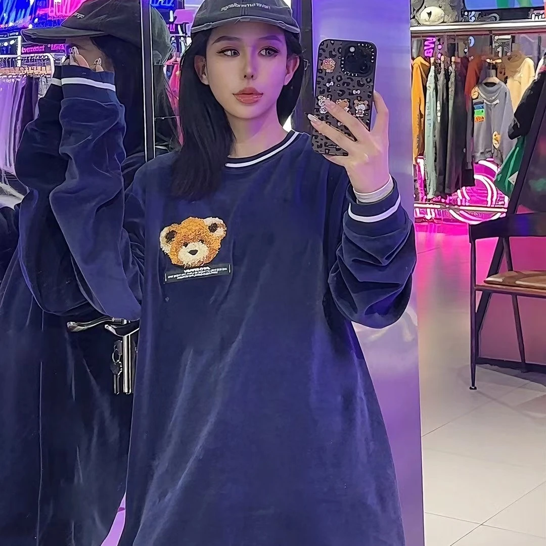 百搭个性宽松男女款长袖卫衣上衣 JT083060884