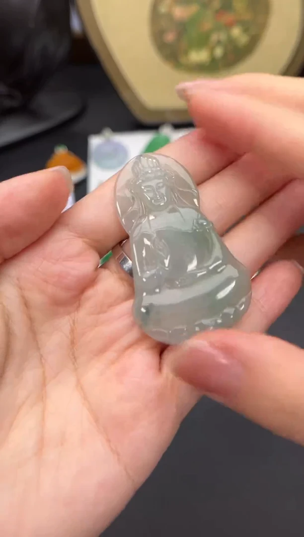 吊坠(不含链)18K金镶嵌翡翠翡翠A货闪购多样性