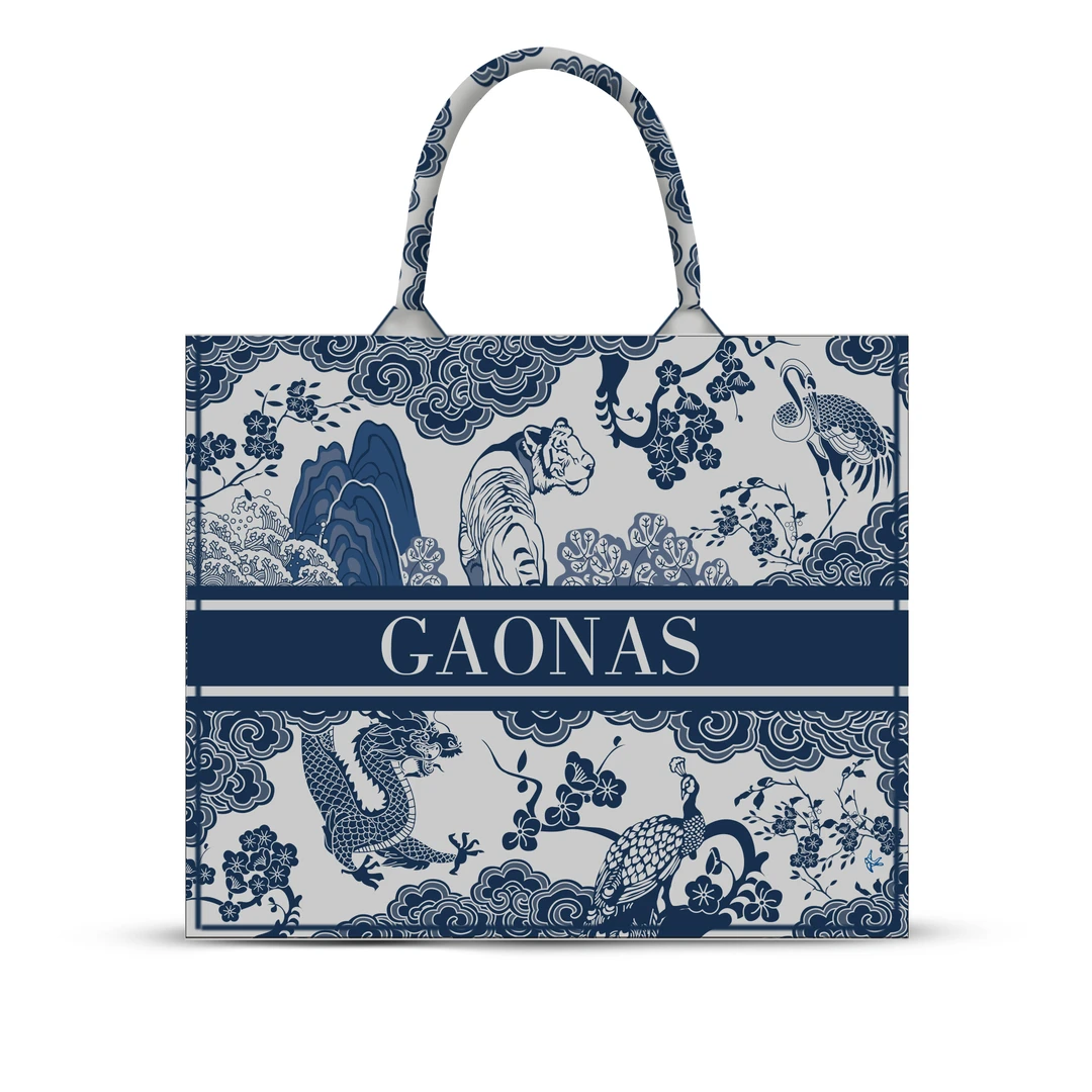 GAONAS  高纳仕刺绣高定手提袋 STB041333