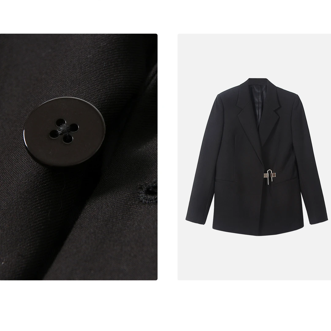 凯特丝蓓208#高级感合身休闲U型锁扣西装外套1-459