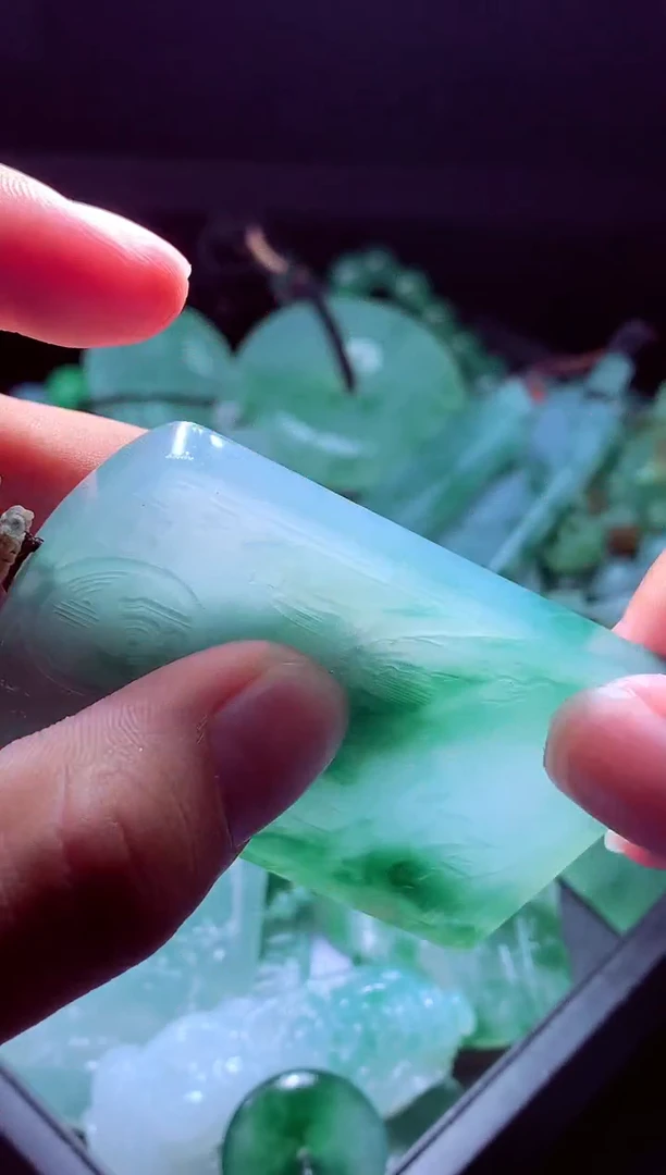 未镶嵌定制翡翠福**#翡翠毛货定制