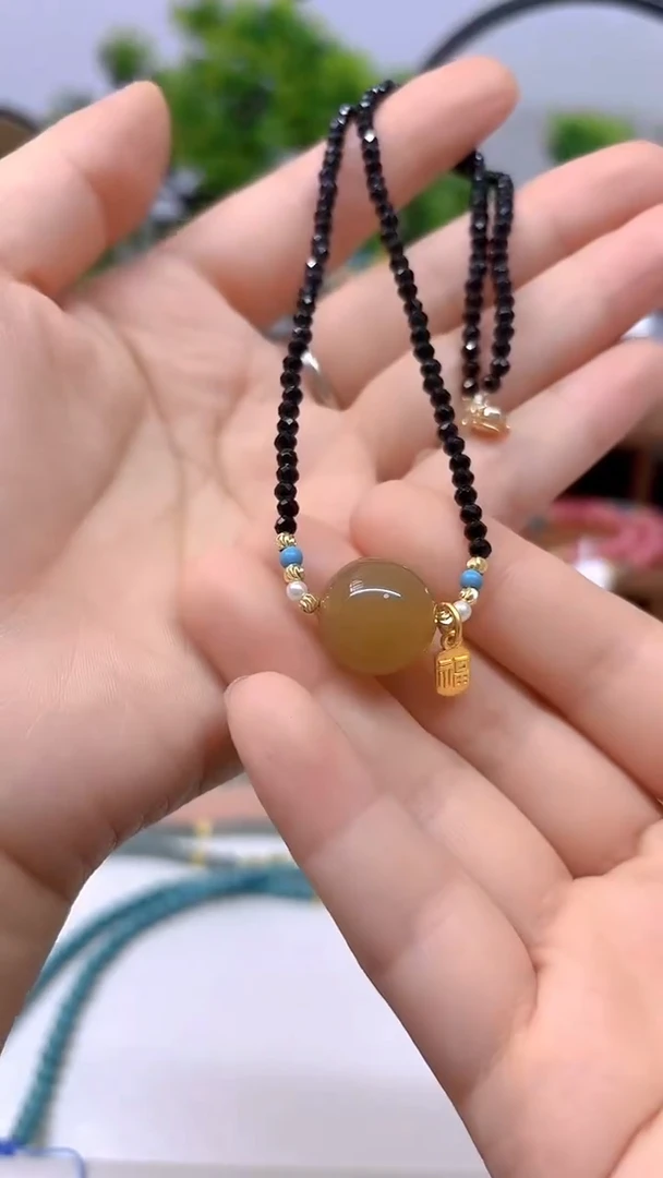 和田玉未镶嵌颈饰X107