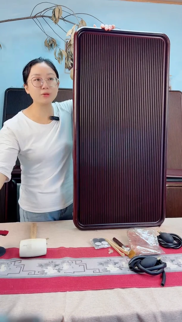 千川红色茶盘100*50*5